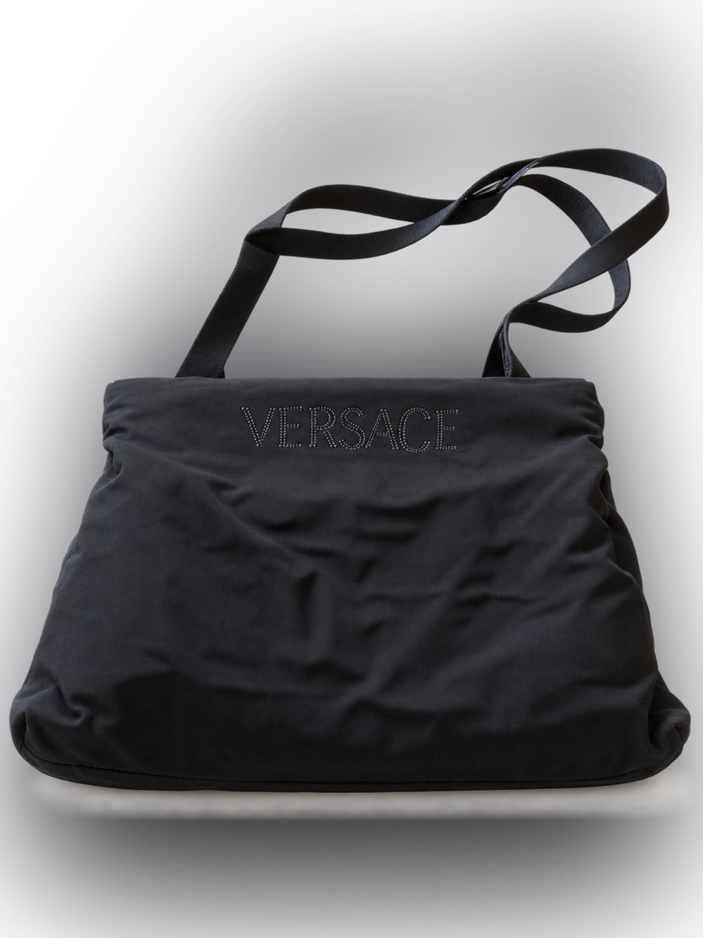 Gianni Versace / Black Nylon Logo Tote Bag - with COA Authenticated